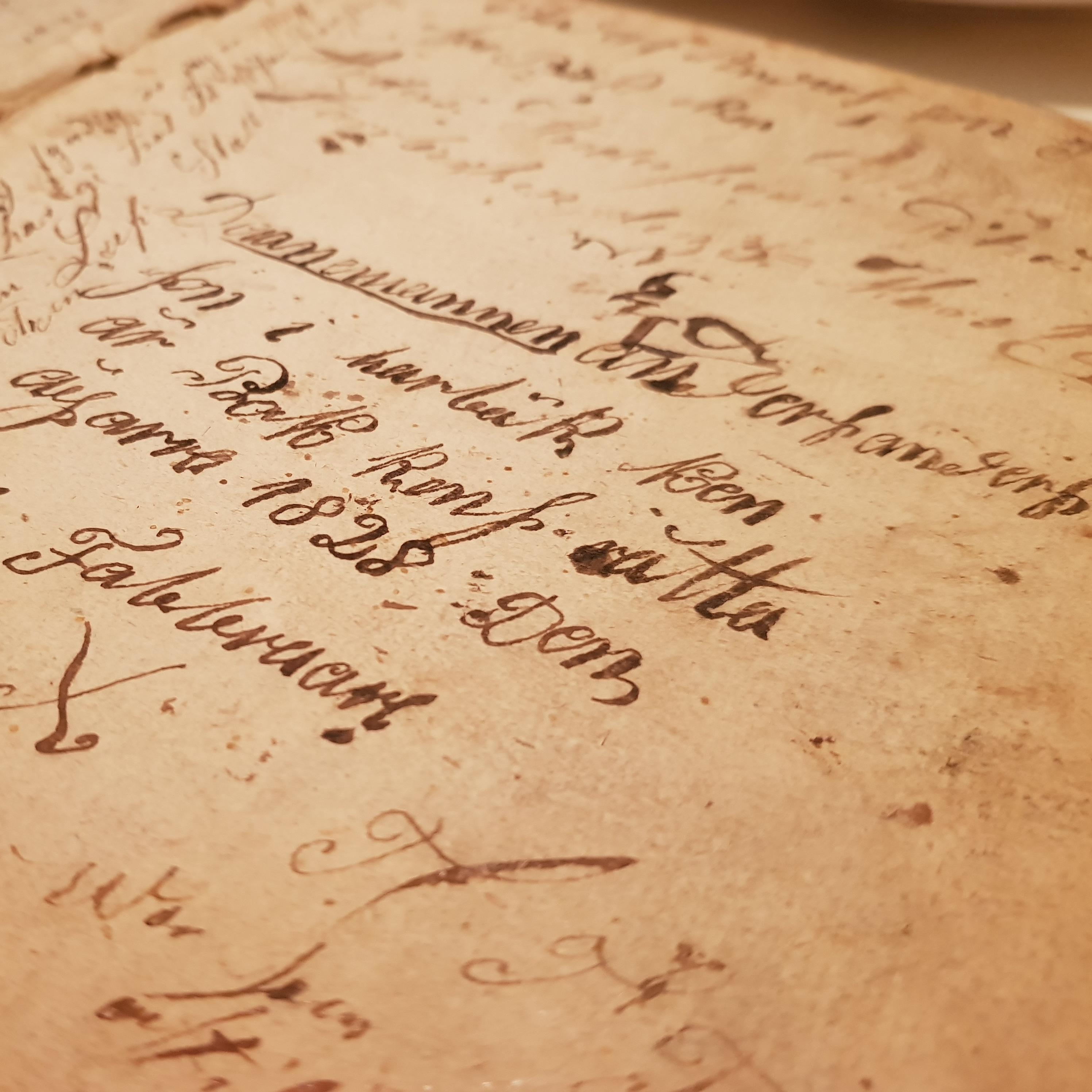 Text i den gamla postillan från 1828