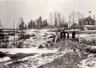 Vy mot gamla sågplatsen 1933